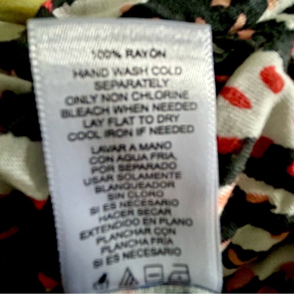 FRENCH CONNECTION Chic Coverup/BlouseOn with Braided Silver Straps, Rayon Size M - Picture 11 of 12